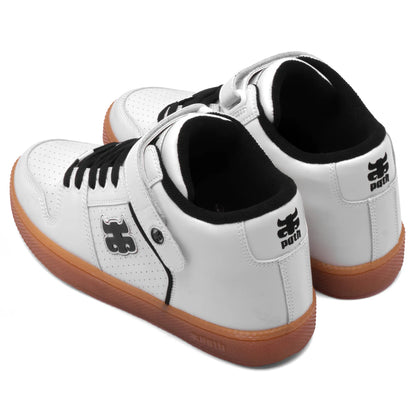 Grasshopper - White Leather & Perf