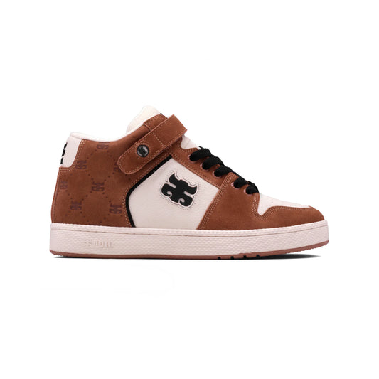 GrassHopper Brown Suede & Cream